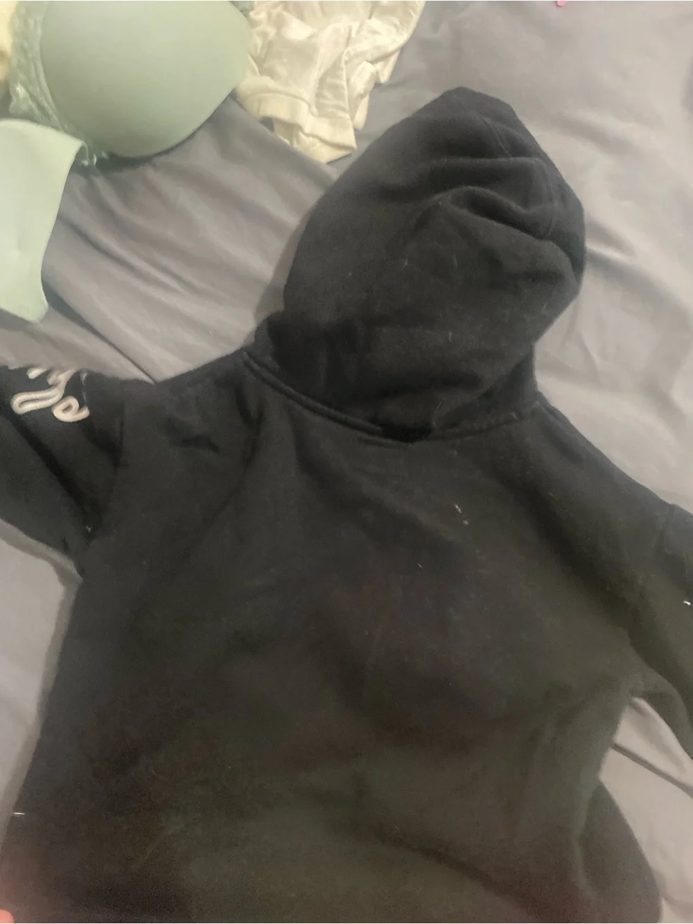 Converse Black Hoodie with White Script and Star